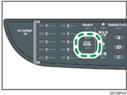 RICOH AFICIO SP3500SF - Drucken Sie die Taste [Pause/Neuwahl]. - 1