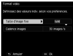 RICOH GR - Définition du format des séquences vidéo - 1