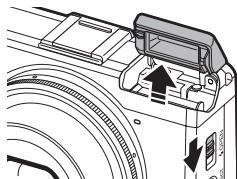 RICOH GR - Faites glisser le curseur 4 OPEN vers le bas. - 1