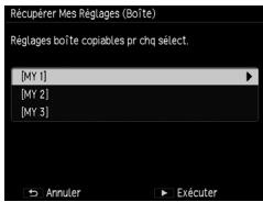 RICOH GR - Rappel des réglages enregistrés sous mes réglages - 1