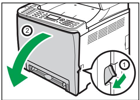 RICOH SP C250SF - Abaisser les leviers de l'unité de fusion - 1