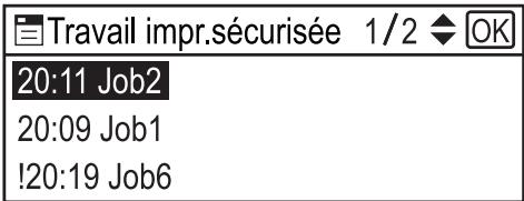 RICOH SP C250SF - Vérifier quels travaux d'impression sécurisée ont été annulés - 3