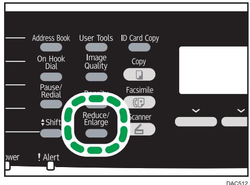 RICOH SP C252SF - Définition de Réduction/Agrandissement - 1