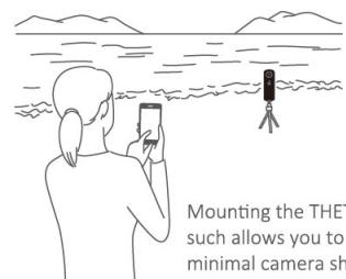 RICOH THETA S TH-2 - Fix the THETA in place when shooting! - 1