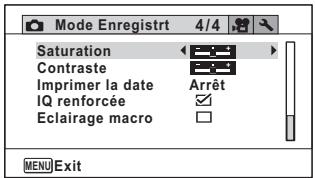 RICOH WG-30W - - Menu 4 [Mode Enregistr] - 1