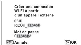 RICOH WG-30W - Appuyez sur le bouton vert en mode afin de faire apparaitre l'écran ci-contre. - 1