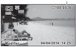 RICOH WG-4 - Appuyez sur le bouton l après avoir pris une photo. - 1