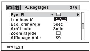 RICOH WG-4 - - Menu 3 [Réglages] - 1