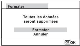 RICOH WG-4 - Utilisez le bouton de navigation (▲▼) pour sélectionner [Formater] dans le menu [Réglages]. - 1