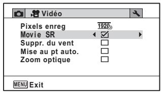 RICOH WG-4 - Réglage de la fonction Movie SR (anti-bouge video) - 1