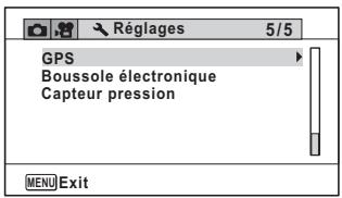 RICOH WG-5 GPS - - Menu 5 [Réglages] - 1