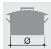 SMEG C8GMXI-1 - Diamètre des recipients - 1