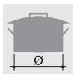 SMEG C8GMXI-1 - Disposition des brûleurs - 1