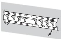 SONY KD-43XD8005,  KD-49XD8005,  KD49X8005,  KD55X8005 - Achten Sie darauf, die Wandhalterung entsprechend den Anweisungen in dieser Bedienungsanleitung sich an der Wand zu montieren. - 1