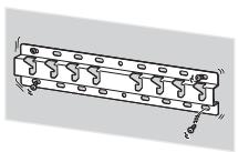 SONY KD-43XD8005,  KD-49XD8005,  KD49X8005,  KD55X8005 - Be sure to install the Wall-Mount Bracket securely to the wall following the instructions in this instruction manual. - 1
