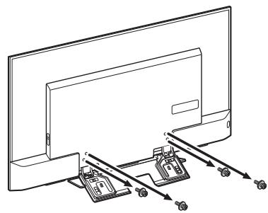 SONY KD-43XD8005,  KD-49XD8005,  KD49X8005,  KD55X8005 - Ta loss bordsstativet fran TV:n. - 1