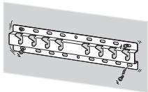 SONY KD-43XD8005,  KD-49XD8005,  KD49X8005,  KD55X8005 - Sorg for at du monterer veggmonteringingsbraketten sikkert på veggen etter anvisingene i dette bruksanvisingen. - 1