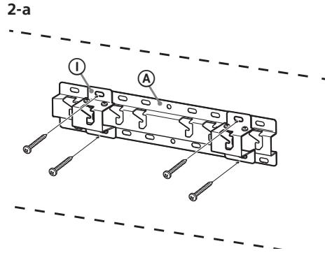SONY KD-43XD8005,  KD-49XD8005,  KD49X8005,  KD55X8005 - Jalustan asennus seinään - 1