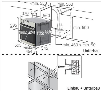 SAMSUNG NV66H5737LB - Einbau in einen Kuchenschrank - 2