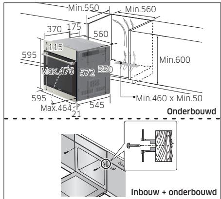 SAMSUNG NV66H5737LB - Installatie in een kast - 2