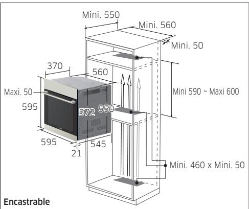 SAMSUNG NV66H5737LB - Installation dans l'objet - 1