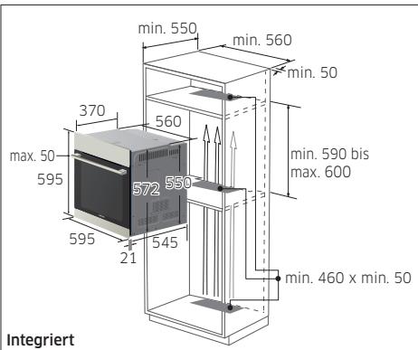 SAMSUNG NV66H5737LB - Einbau in einen Kuchenschrank - 1