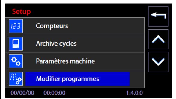 SMEG WD6010M6 - Les programmes modifiables : - 3