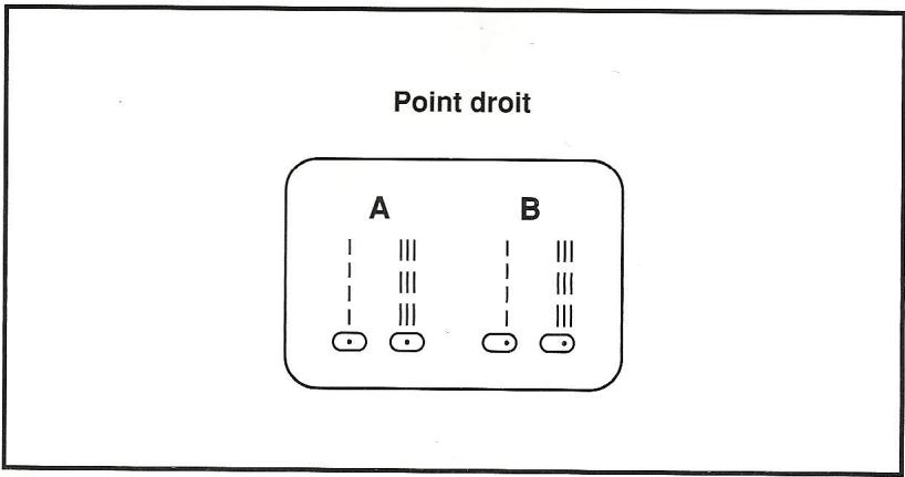 BLUESKY BSEW 8360 - Couture en point droit avec aiguille à droite - 2