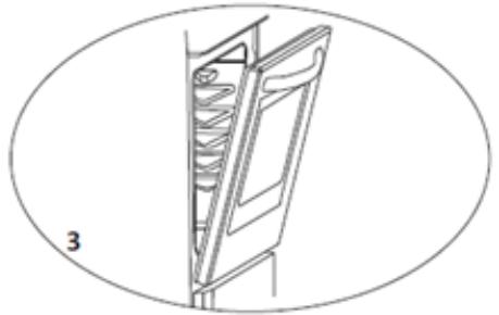 PROLINE POM651SS - Pour démonter la porte du four - 3