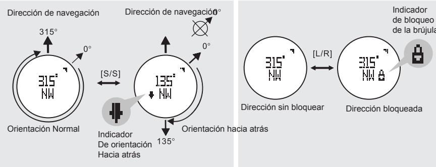 LA CROSSE TECHNOLOGY WTXG-66,  WTXG-82 - Modo Brújula - Orientación hacía aftás y Bloqueo de Brújula - 2