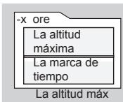 LA CROSSE TECHNOLOGY WTXG-66,  WTXG-82 - Modo Altimetro - Menu 5, Revisando el Registro de Altitud - 4