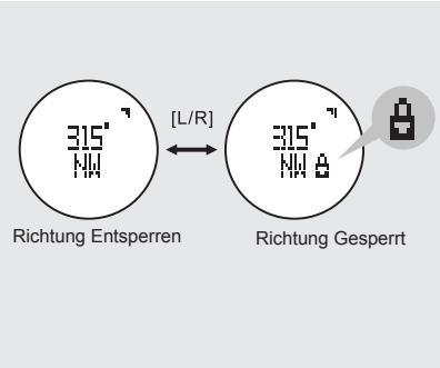 LA CROSSE TECHNOLOGY WTXG-66,  WTXG-82 - Kompass Modus - Rückwärts Peilung und Kompass Sperre - 3