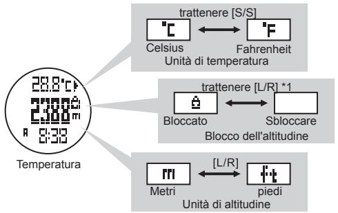 LA CROSSE TECHNOLOGY WTXG-66,  WTXG-82 - 12.2Modalità Altimetro - Impostare le unità di misura e il blocco dell'altitudine - 2