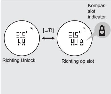LA CROSSE TECHNOLOGY WTXG-66,  WTXG-82 - Kompas modus: Achterwaartse orientatie en kompas slot - 3