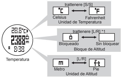 LA CROSSE TECHNOLOGY WTXG-66,  WTXG-82 - Modo Altimetro - Ajuste de las Unidades y Bloqueo de Altitud - 2