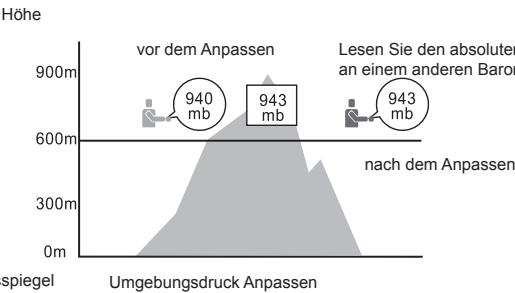 LA CROSSE TECHNOLOGY WTXG-66,  WTXG-82 - Barometer Modus - Menu 2, Anpassen des absoluten Druckes - 2
