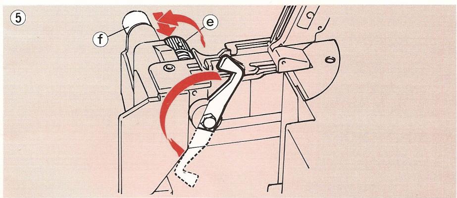 ELNA LOCK PRO 4 DE - Réenclenchez ensuite la lame-couteau mobile. - 3