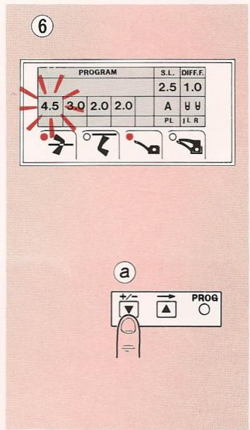 ELNA LOCK PRO 4 DE - Reprogrammation des chiffres de réglage sur l'affichage écran - 2
