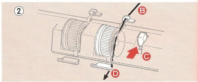 ELNA LOCK PRO 4 DE - ENFILAGE DE LA MACHINE - 1