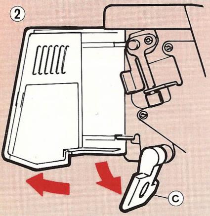 ELNA LOCK PRO 4 DE - REGLAGE DE LA PPRESSION DU PIED PRESSE-ETOFFE - 2
