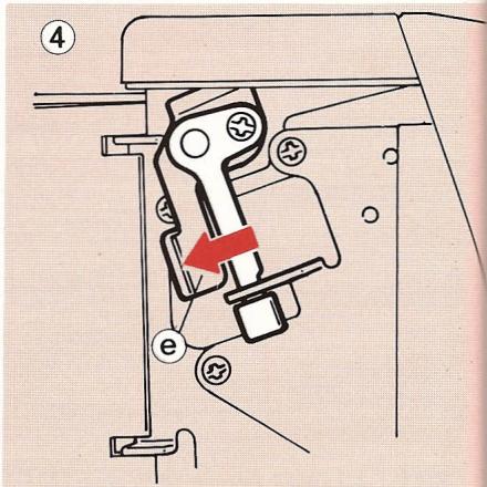 ELNA LOCK PRO 4 DE - REGLAGE DE LA PPRESSION DU PIED PRESSE-ETOFFE - 4