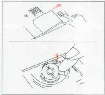 ELNA 3005 - REMOVING THE BOBBIN - 2