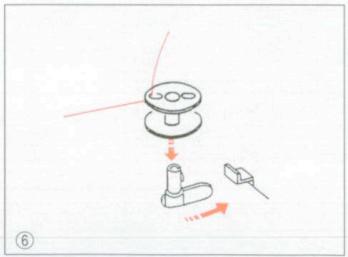ELNA 3005 - WINDING THE BOBBIN (Model 3003) - 2
