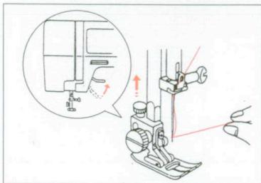 ELNA 3005 - DRAWING UP THE BOBBIN THREAD - 1