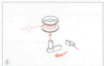 ELNA 3005 - WINDING THE BOBBIN (Model 3003) - 4