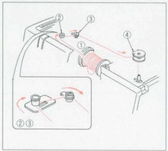 ELNA 3005 - WINDING THE BOBBIN (Models 3005 + 3007 - 1