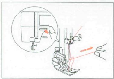 ELNA 3005 - DRAWING UP THE BOBBIN THREAD - 2