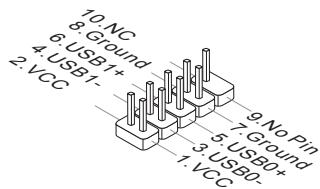 MSI B85-G41 PC MATE - JUSB1~2: USB 2.0 Erweiterungsanschluss - 2