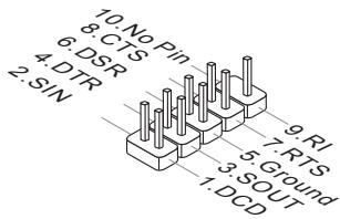 MSI B85-G41 PC MATE - JCOM1:Connecteur de port Serial - 2