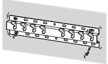 SONY KD43XE8096,  KD-55XE8096,  KD49XE8096,  KD-55XE8096 - Bevestig de wandmontagesteun stevig aan de muur volgens de instructies in deze gebruiksaanwijzing. - 1